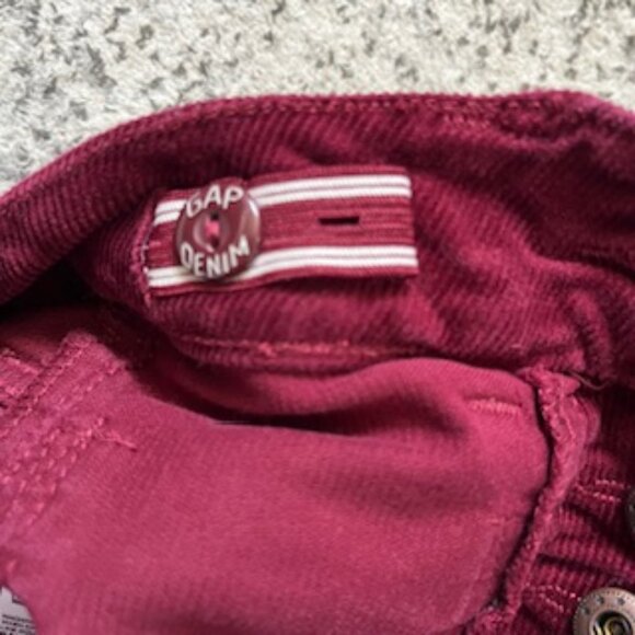 🧡3/15 GAP 70s Flair High Rise Corduroy Pants Adjustable Waist Kids 6 SLIM - Picture 10 of 10